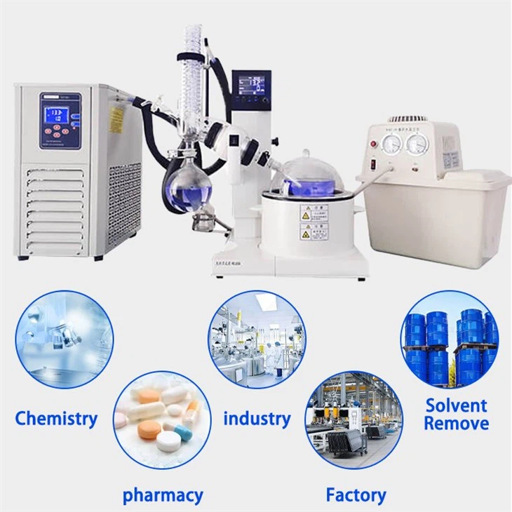 Rotary evaporator with automatic flask lifter